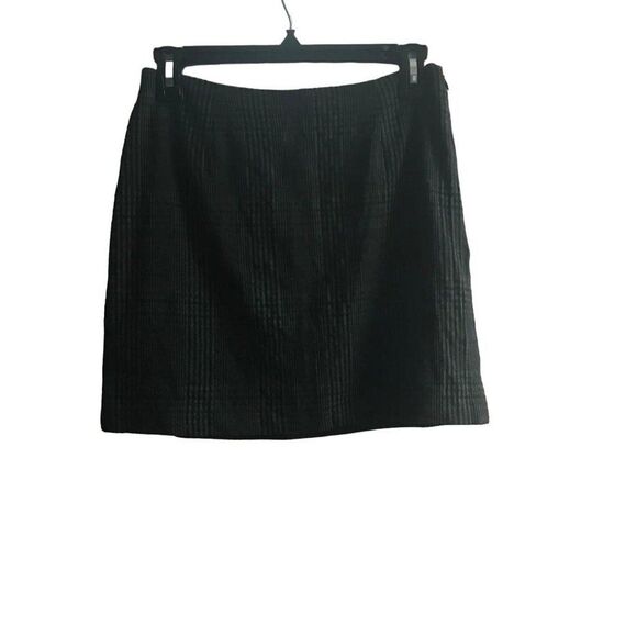 Esprit De Corp Mini Skirt Plaid Black Sz 7/8 - Picture 1 of 7